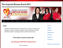 Tablet Screenshot of inspiredwomenevent.com